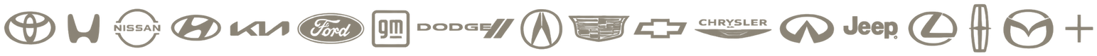 We service Toyota, Honda, Nissan, Hyundai, Kia, Ford, GM, Dodge, Acura, Cadillac, Chevrolet, Chrysler, Infiniti, Jeep, Lexus, Lincoln, Mazda and more